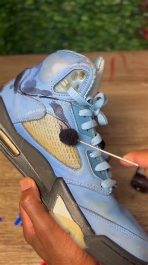 Coloring Air Jordan Shoes Instantl 🤯#Retro5 #Dye #asmrvideo #richycustoms #sneakerheads #2026goals