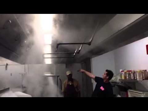 Kitchen hood exhaust test