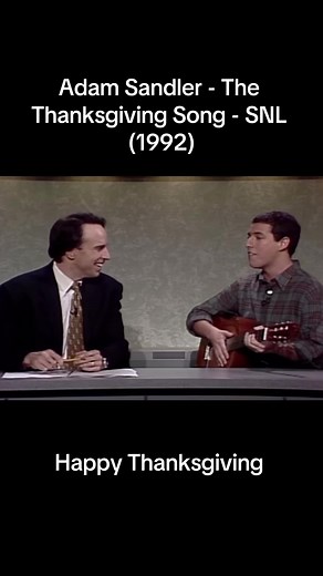 Adam Sandler - The Thanksgiving Song - SNL (1992) #weekendupdate #snl #adamsandler #kevinnealon #thethanksgivingsong #1992 #iloveturkey #comedy #happythanksgiving #fyp #foryou #foryoupage #throwback #nostalgia #90svibes #throwbackqueen77👑🌸