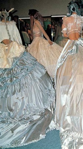 VintageonQ on Instagram: "Kate Moss practicing her walk for John Galliano’s Spring/Summer 1994 collection. “After missing a season due to financial insecurity, Team Galliano returned to the spotlight with a fashion fairy-tale inspired in part by a Vanity Fair article on remains of the Romanovs and the lost Princess Anastasia, Leo Tolstoy’s Anna Karenina, Jane Campion’s The Piano, the Duke of Edinburgh, and Madeleine Vionnet’s 1920s bias cut. In true Galliano tradition, a narrative was firmly in 