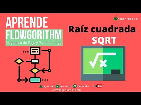 🔃34:Calcular la raíz cuadrada en Flowgorithm. SQRT🤓 | @Ingenioteka #flowgorithm