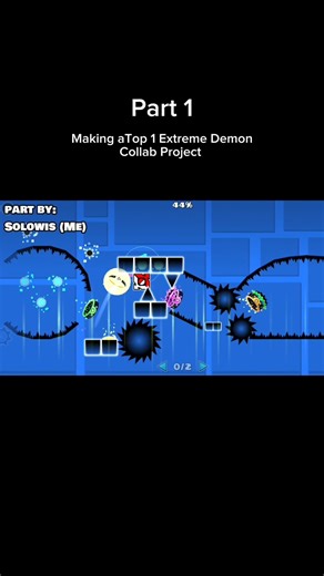 Part 1 of working on a Top 1 Extreme Demon Collab Project | Geometry Dash #geometrydash #gd #fypシ