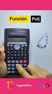 493K views · 5.2K reactions | ✅Función POL , para calcular la hipotenusa y el ángulo ✍️ . . . . #Calculadora #calculadoracientifica #ingenieria #trigonometria #pitagoras #viralreelsシ #mexico #colombia #chile #EEUU | IngeniaPro | Facebook