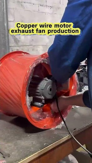 High Speed Industrial Ventilation Fan Installed in Warehouse