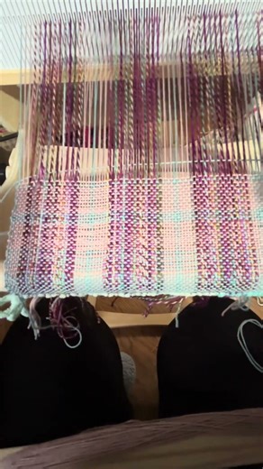 Part II - fixing a warp thread #weaving #weaverscreations #loomweaving