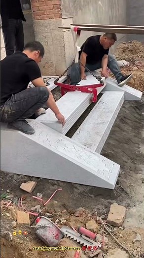 🌵🌕 Laying stone staircase before house in rural