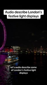 Let us take you on an audio-described tour of some of London’s iconic Christmas lights. ✨ Dazzling displays like these can really add to the festive season, so we wanted to share the magic with blind and partially sighted people. [Video transcription: Let's audio describe some of London's festive light displays. So, first we’re going to Oxford Street which is illuminated with thousands of bright white sparkling lights hanging down with the larger stars at the bottom. The lines of lights cross ov