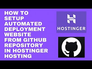 How To Setup Automated Deployment Website From GitHub Repository in Hostinger Hosting Step By Step