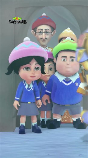 Vir The Robot Boy : Robo Vir Ne Di Penguins Ko Super Powers | 3D Youtube Hindi Shorts | Wow Cartoons