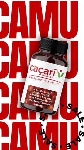 Give your body the gift 🎁it deserves this holiday season🎄with Camu Camu - the Amazon superfruit that boosts immunity and energy, supports collagen,, and helps reduce inflammation and recovery time. Now up to 30% OFF! | Cacari Health