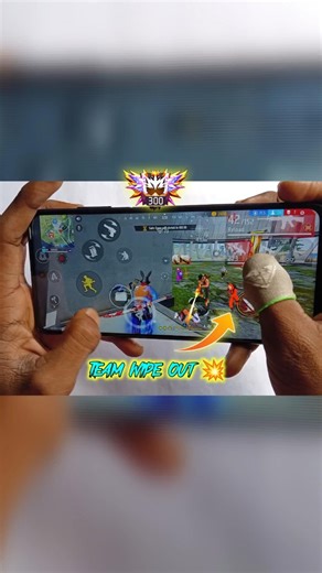 3 finger handcam gameplay solo vs squad poco X3 Pro 120fps 360hz game turbo processor 4k #freefire