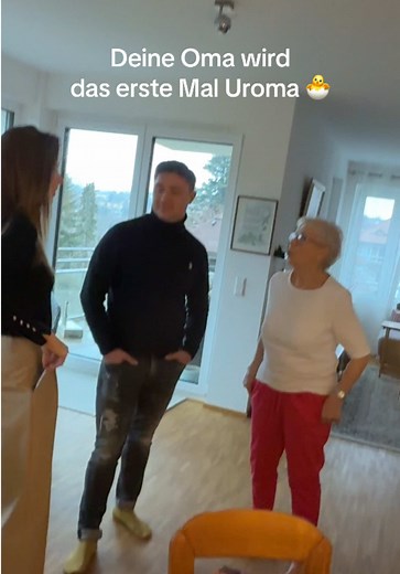 Oma wird mit 85 erstmals Uroma – emotionale Familienfreude