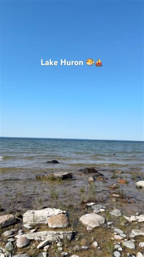 Lost in the beauty of Lake Huron.💙 #lake #travel #explore