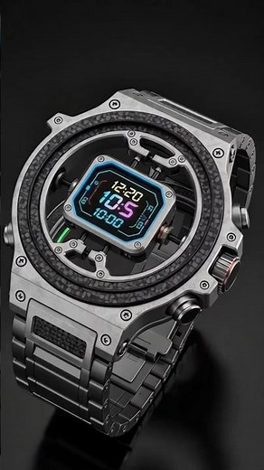 Casio Mech-Collar Watch – Gyroscopic Dual-Ring Concept#casio