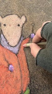 117K views · 12K reactions | The emergence of Genevieve, who plays her triangle for the trees: | David Zinn | Facebook