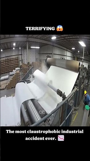 The most claustrophobic industrial accident ever. 📉