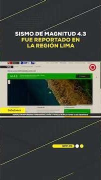 4.3 Magnitude earthquake reported in the Lima region