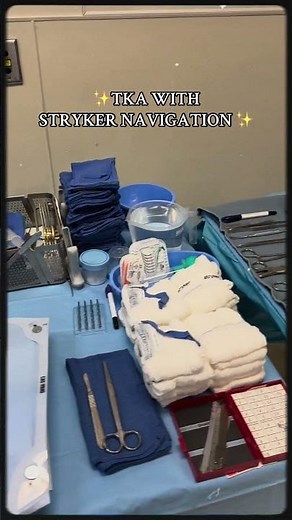 Stryker Triathlon Total Knee Arthroplasty w/ Navigation! #orthopedics #totalkneereplacement #surgery