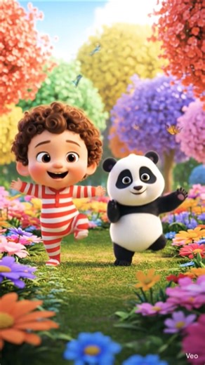 Cutest Baby Dancing With panda | Heartwarming Dance 🐼 #shorts