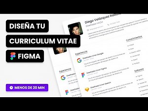 Como hacer un curriculum vitae CV en 20 minutos con Figma 2021
