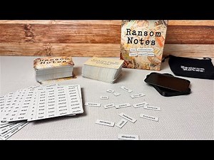 Ransom Notes - The Ridiculous Word Magnet Party Game Review