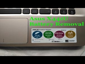 Asus X441U battery removal