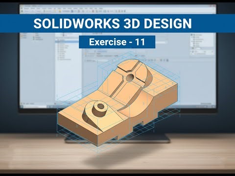 Exercise - 011 | Difficulty level - Intermediate | #solidworks #3d #modeling
