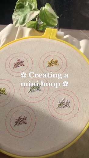 Mini embroidery hoops