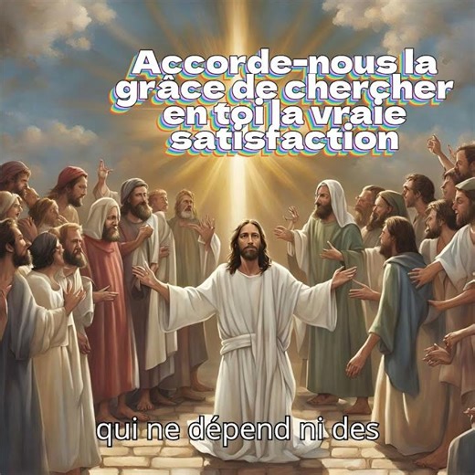 Accorde‑nous la grâce de chercher en toi la vraie satisfaction