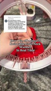 Tie off a project with me #sentroknittingmachine