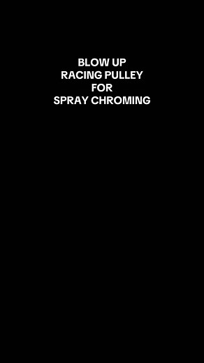Speay chroming this blow up racing pulley is a Challanging work to make.Watch out for the next video for the final result.#getdipped #h2ographicsphilippines #since2013 #meijispraygun #spraychrome #racingpulley