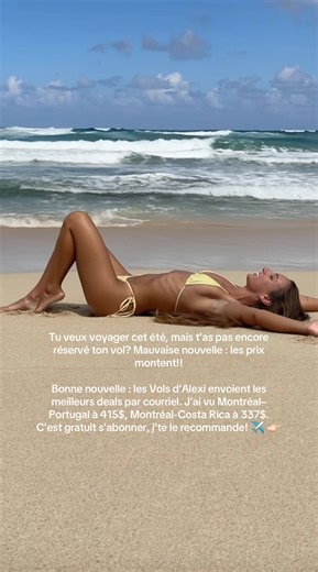 Abonne toi si tu veux voyager cet été 😁✈️ #deal #voyage #montréal #fyp #vacances