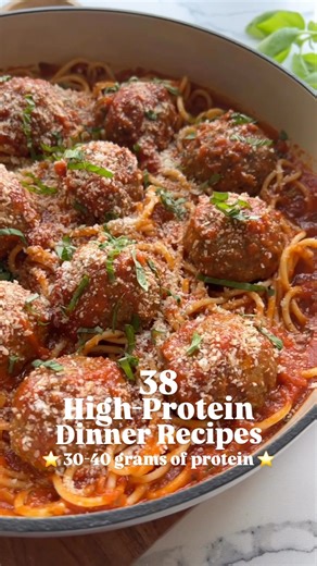 38 High Protein Dinner Recipes #highproteinmeals #easymeals #dinnerideas | The Real Food Dietitians