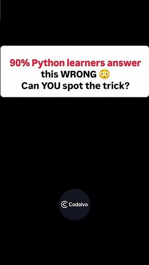 90% Python Beginners Get This Wrong | Tricky Python Question