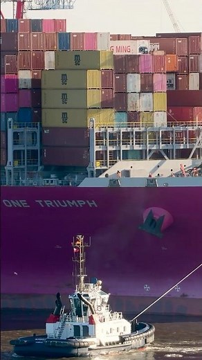 ONE TRIUMPH - Arrival Hamburg Harbor / Einlaufen im Hamburger Hafen | Shipspotting Hamburg