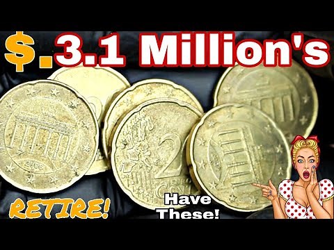 Top 6 most valuable Germany 20 Euro Cent coins Most Expensive Germany Euro coins worth lot of money!