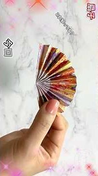 【簡単折り紙】扇子の作り方✨How to make paper fan#扇子#団扇#せんす#うちわ#夏#पंखा#fan#부채#折り方#おりがみ#origami#摺紙#종이접기#설날#新年#正月#元旦