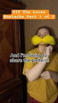 DIY Lorax Mustache Crochet Pattern Tutorial Part 1 #lorax #mustache #crochet #tutorial #diy #howto