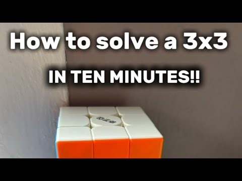 How to solve a 3x3 beginner method