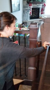 Check out the EASE and SPEED at which this mom can operate her new CUSTOM SWING GATE. Our latches allow for one-hand operation...no need to put down the baby, the laundry basket, or anything else! | Gatekeepers Custom Safety Gates