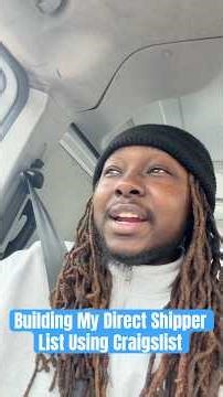 Booked Off of Craigslist by Direct Shipper #freightbroker #courier #owneroperator #cargovan