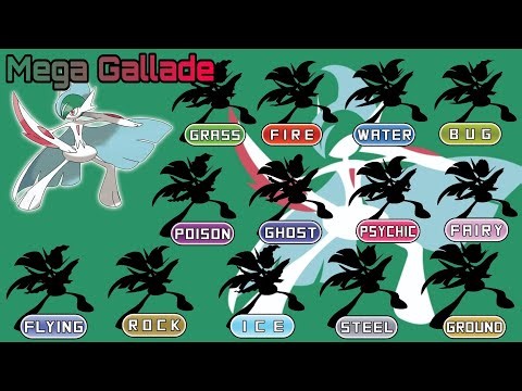 Evolution of Mega Gallade Pokémon with Thirteen Different Types Evolution : Pokémon