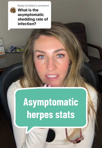 Replying to @Kates stats on asymptomatic viral shedding when it comes to herpes #doctorsoftiktok #womenshealth #menshealth #std #sexualhealth