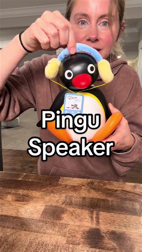 SO CUTE! Sale ending soon! Pingu speaker is Bluetooth & head nods to the music! #pingu #penguin #speaker #gift #giftforteens