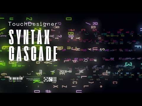 TouchDesigner Tutorial: Neon Matrix Text Cascade Digital Rain Using Particle POPs (Easy)