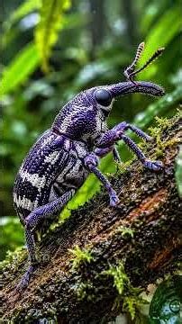 The Incredible Purple Weevil: Extreme Macro Close-Up