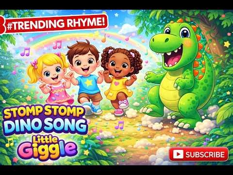 Stomp Stomp Dino Song 🦖 | Fun Kids Song | Nursery Rhymes