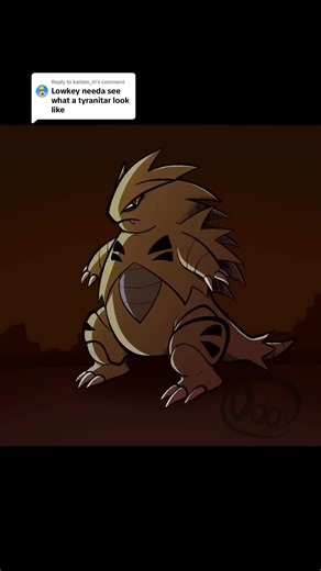 Tyranitar Digital Art Creation Process