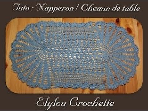 TUTO crochet : Napperon / Chemin de table