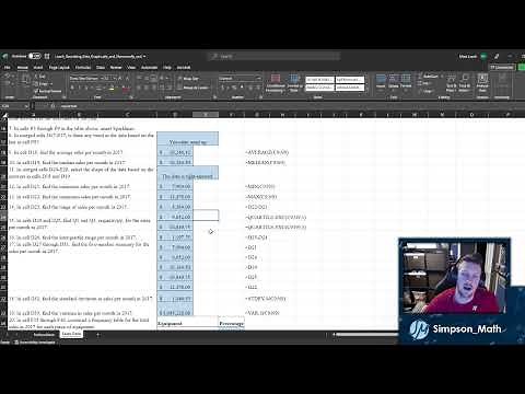 Quantitative Analysis - MyLab Stat Excel Projects